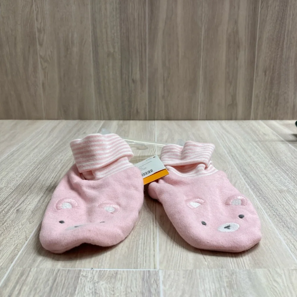 Gymboree New Pink Bear Baby Booties #IR